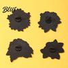3D Outline Brooch Flower Pin for Women Rose Wildflower Lapel