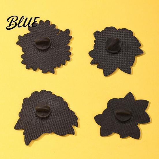 3D Outline Brooch Flower Pin for Women Rose Wildflower Lapel