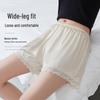 Ice Silk Women's Safety Shorts: Seamless, Non-Rolling Edge, Summer Anti-Exposure, Wearable Outwardly
