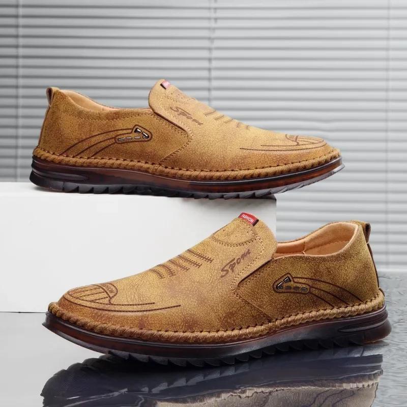 Fashion Hot Sale Men Casual Shoes  2024 Summer White Shoes Soft Gluten Sole Wear-resistant Breathable Fashion Men's Shoes Tide Sneaker