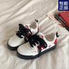 Original New Year's Red Apple Low-top Little White Shoes Children 2025 Spring and Autumn Korean Versatile Students Platform Sports Board Shoes