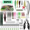 Fishing Lure Set Freshwater Saltwater Bait Minnow Spoon Soft Hard Frog Bass Trout Pike
