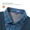 MONTAGUT Men's Faux Two-Piece Cashmere Blend Fleece Knit Shirt
