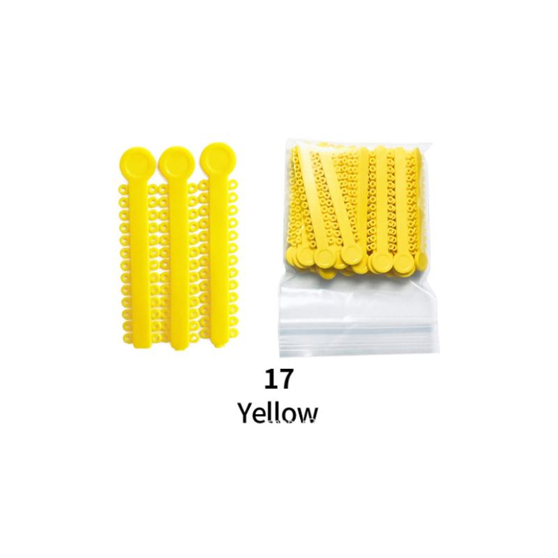 1040 Uds/40 Varillas De Ligadura Elástica De Ortodoncia Dental Bandas Coloridas Anillos Elásticos De Látex Para Soportes Herrami