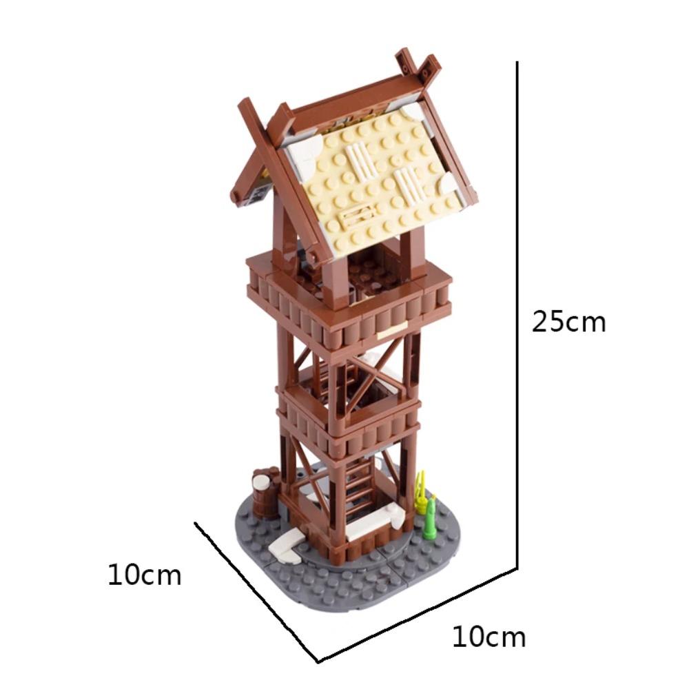 Medieval Scene Building Blocks Snow Sentry Siege Watchtower Siege Engines Ballista Moc Street View Assembled Brick toys