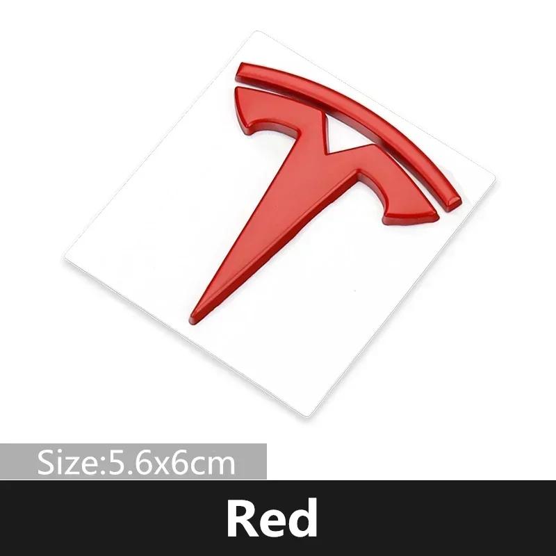Auto Sticker For Tesla Logo Roadster Cybertuck Model 3 S X Model Y Car Accessories Decal Rear Label Exterior Decoration 5.6x6cm