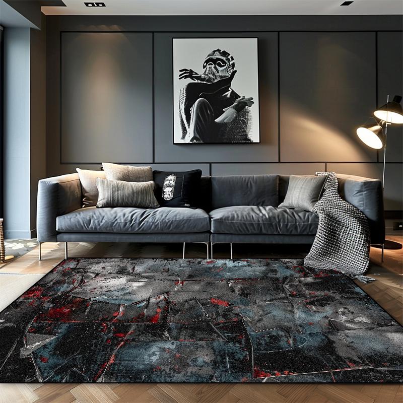 Luxuriöse graue Teppiche im nordischen Stil Wohnzimmer Hochwertige Heimdekoration Sofa Große Flächenteppiche Lounge Ankleidezimmer Weiche rutschfeste Matten
