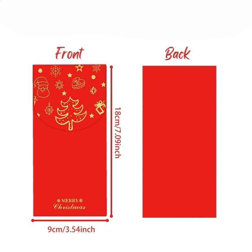 Money Envelopes Christmas Cash Currency Envelopes Golden Foil Designed New Year Families Friends Red Envelopes Gifts Lucky Money