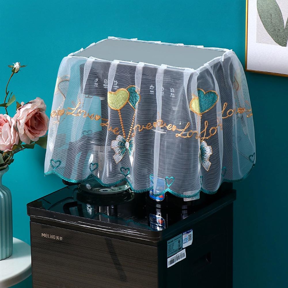 Dust-proof Tea Bar Machine Cover Lace Barrel Dust Cover for Home Office Decoration