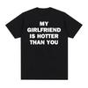 My Gf Bites Fun Pattern T-shirt Women's Beautiful Fashion High Quality T-shirt Summer Casual Extra Large T-shirt