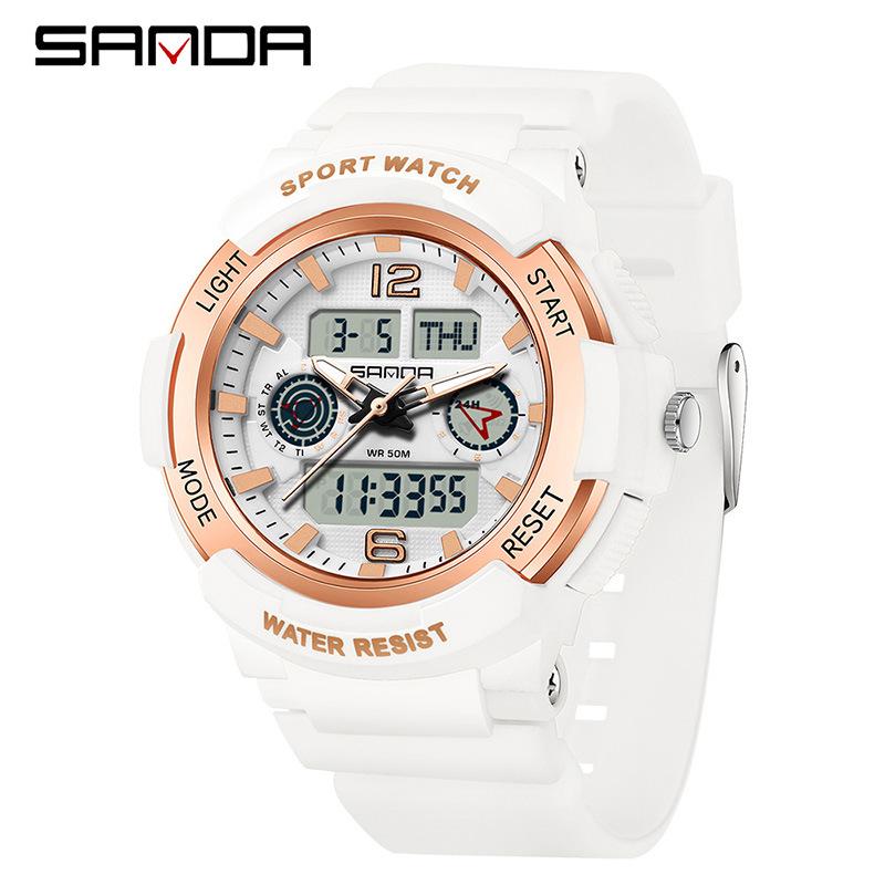 Sanda Multifunctional Waterproof Sport Watch for Men & Women