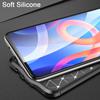 KEYSION Shockproof Case for Xiaomi POCO M4 Pro 5G Leather Texture Silicone Phone Back Cover for Redmi Note 11 5G 11 Pro+ 11T 5G