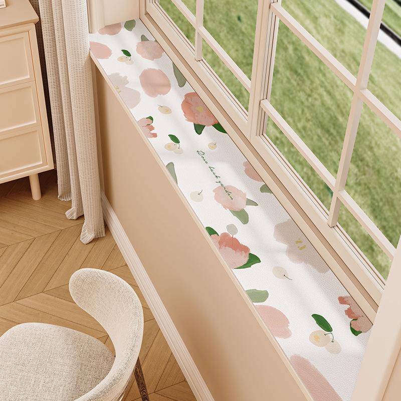 Bardzo Wąska Podkładka na Parapet Wodoodporna Podkładka Ochronna Przed Kurzem Podkładka Ochronna Ochrona Przed Słońcem Miękka Bez Diatomowa Zmywalna Podkładka na Parapet