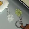 Good Luck Four-Leaf Clover Mini Keychain Lucky Charm Exam Cheer Gift