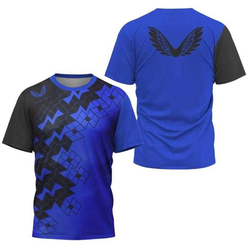 Summer Round Neck 3D Wing Pattern Print Top Camouflage Clothing Daily Exercise Training Fashionable Casual Quick Drying Short Sleeved Men's T-shirts