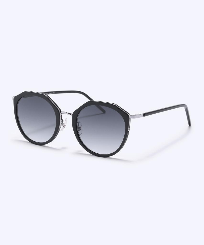 Alloaiweeo [Silverbite] Sbs4601 0911G Margaret Soltex Black Sunglasses