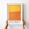 Pôster quadro Rothko laranja e amarelo
