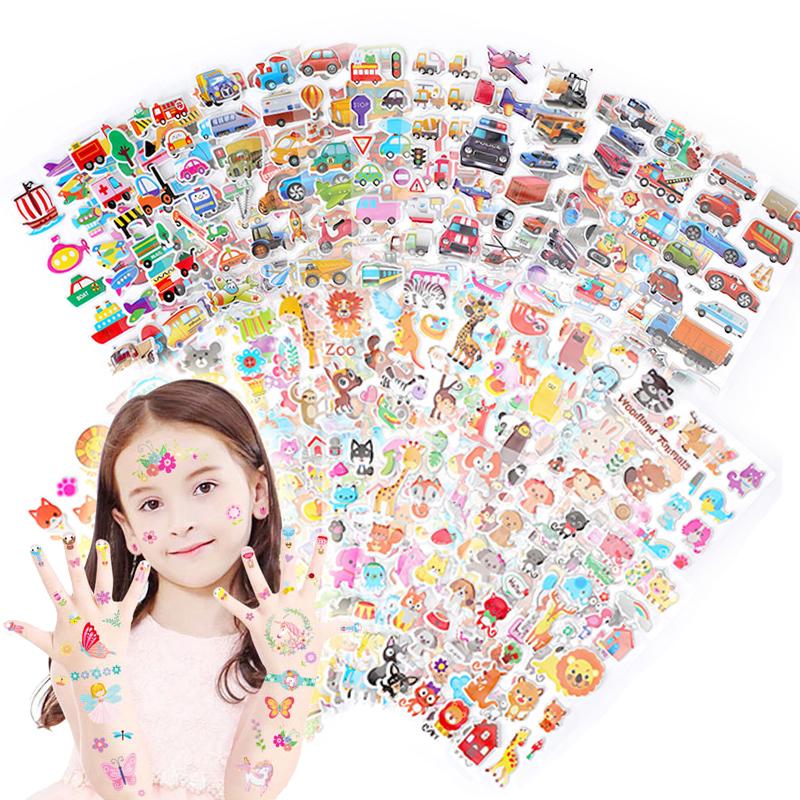 Kids Stickers 40 20 Different Sheets 3D Puffy Bulk Stickers For Girl Boy Birthday Gift Scrapbooking Teachers Animals Cartoon