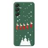 For Samsung Galaxy A16 5G/4G Case Christmas Stockings Pattern Printing Straight Edge TPU Phone Back Cover
