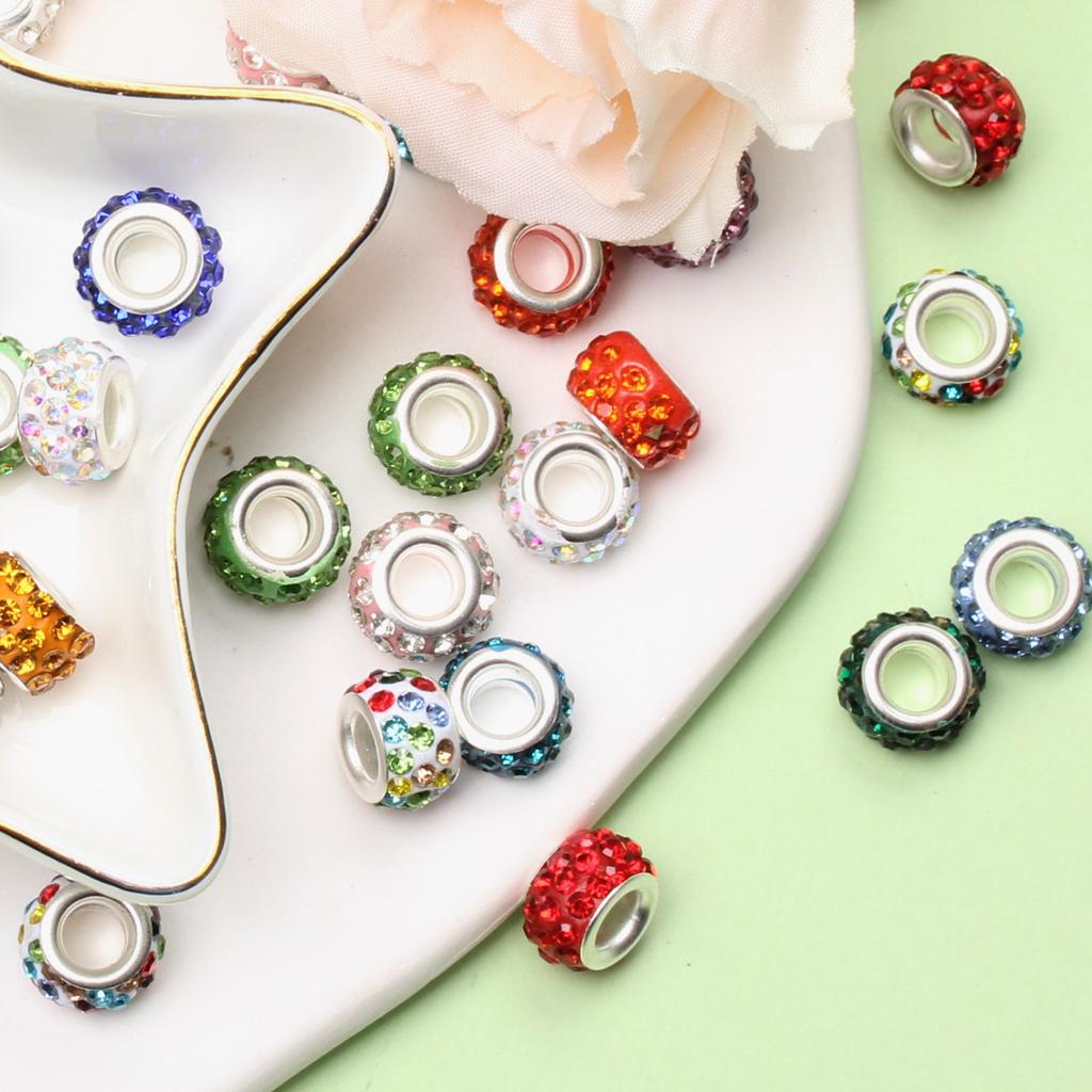 Kristall 100Pcs DIY Schmuck Machen Acryl Lose Perlen 12mm Zubehör Anhänger Halskette Armband