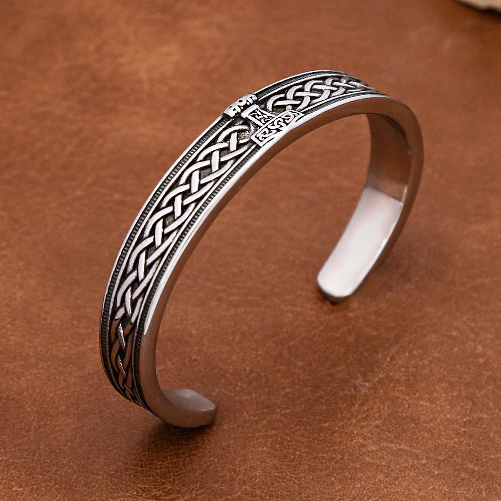 Stainless Steel Viking Thor's Hammer Bracelet for Men Women  Vintage Open Bracelets Punk Amulet Jewelry Gifts