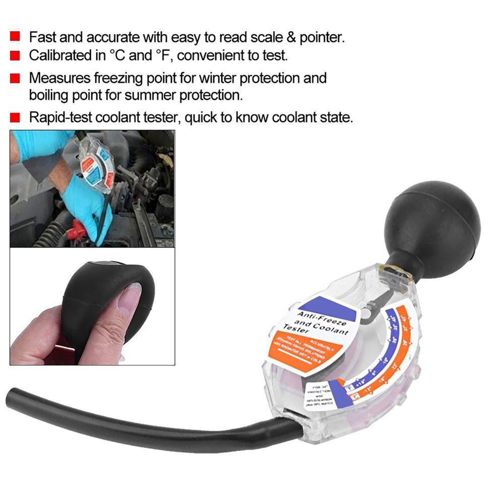 Battery Fluid Tester Coolant Tester Compatible Dial Type Tester  Winter and Summer