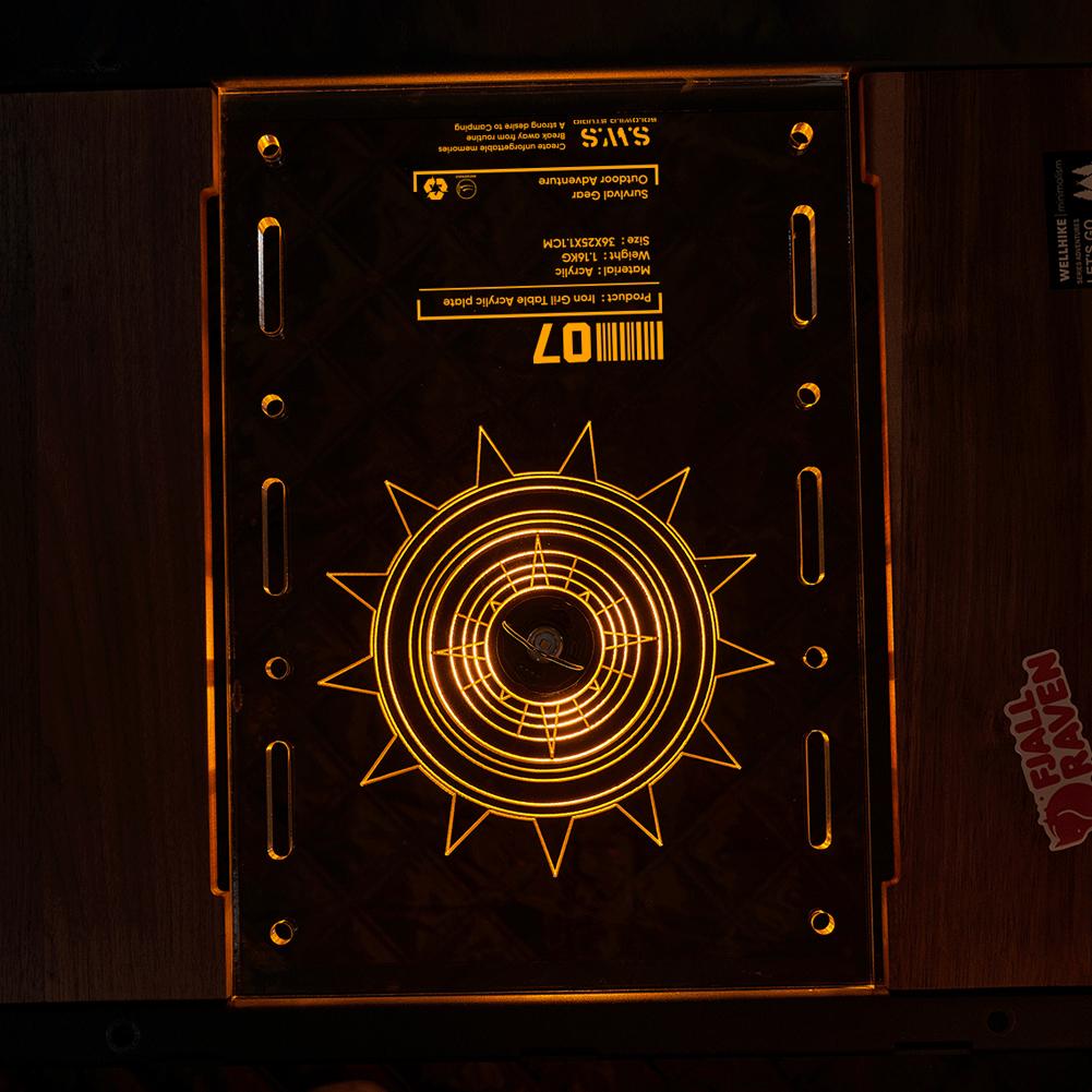 Acrylic IGT Table Unit Board Multifunctional Transparent Table Board Camping Table Unit Board for GZ Camping Light