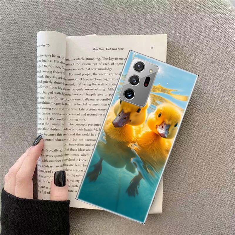 Yellow Duck Phone Case for Samsung A17 A37 A57 A54 A14 A24 A34 A07 A04S A02S A12 A22 A32 A52S A16 A26 A36 A56 A72 Galaxy Note 20