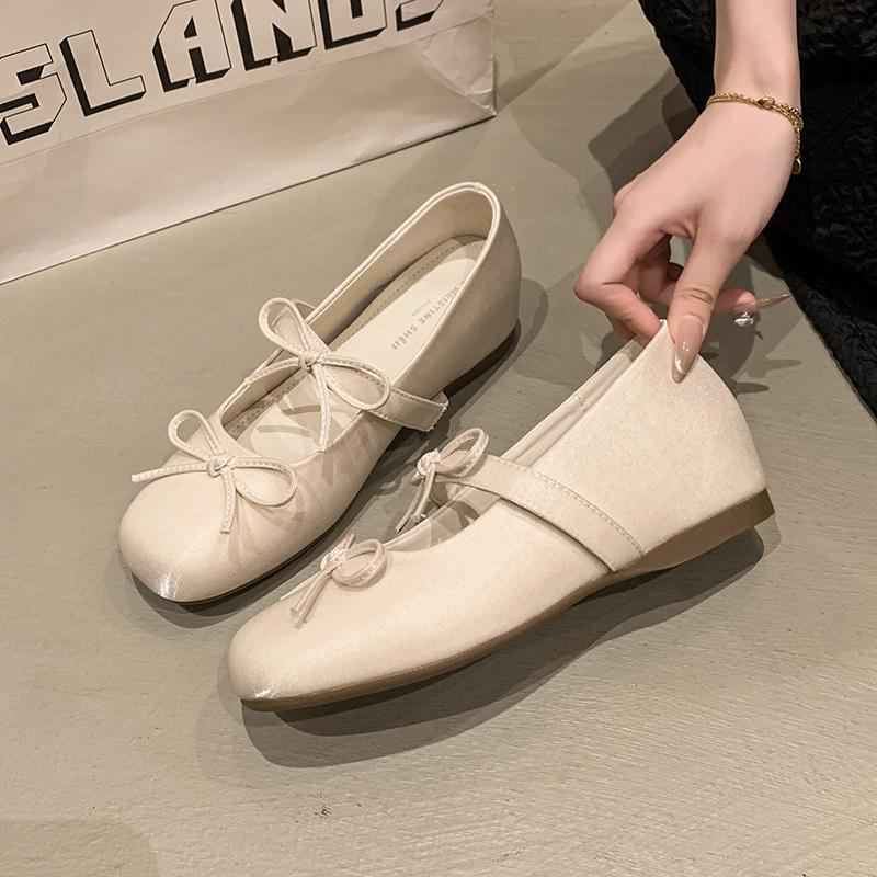 New Butterfly-knot Women Mary Jane Shoes Fashion Slip on Internal Elevation Shoes Ladies Outdoor Dress Shoes