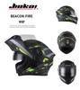 Jiekai Full-Face Flip-Up Motorcycle Helmet for Men & Women - Winter Electric Vehicle Safety Helmet