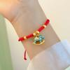 Chinese Style Horse Year Bracelet Fortune Red Rope Weave Bracelet Cute Lucky Pony Red Rope Couple