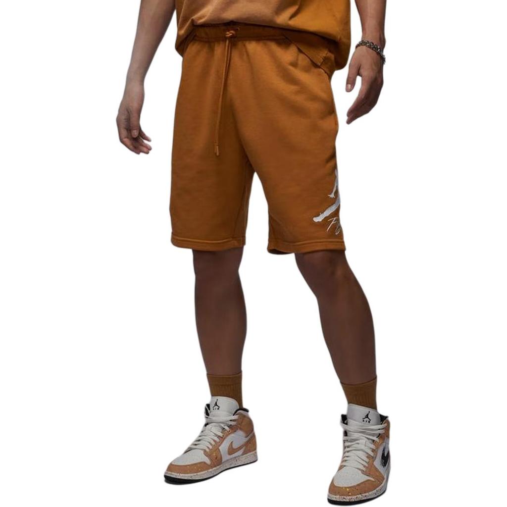 Jordan Essential Fleece Hbr 9" Shorts With Logo Print Men Shorts Khaki FV7310228