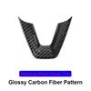 For Tesla Model 3 Highland 2024 Interior Decor Accesories Steering Wheel Cover U-shaped ABS Carbon Fiber Pattern Modified Parts