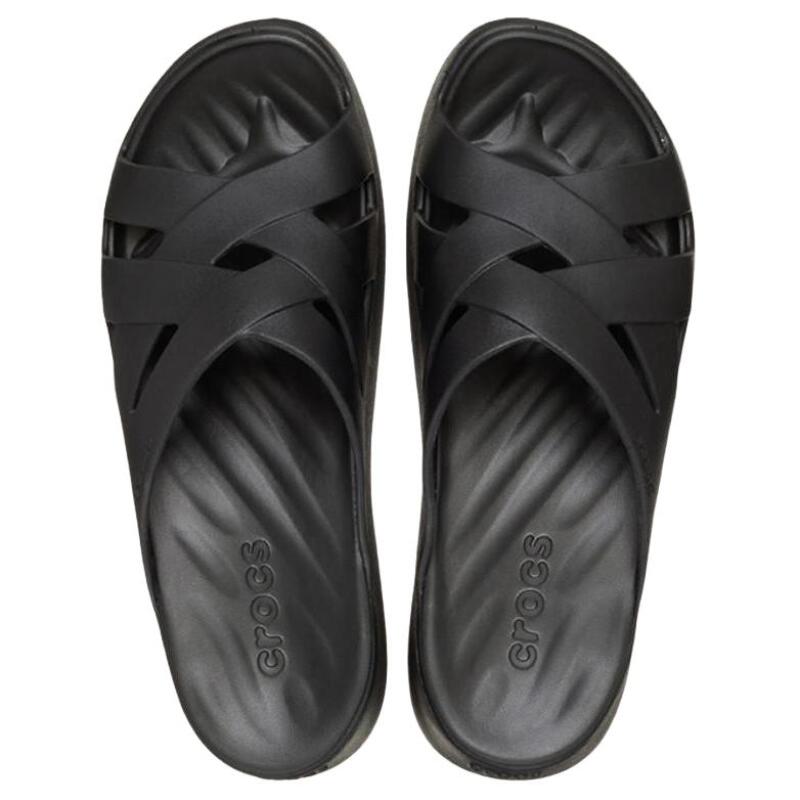 Crocs Mousse Stylish and Versatile Comfortable EVA Non-Slip Slippers Women's Black