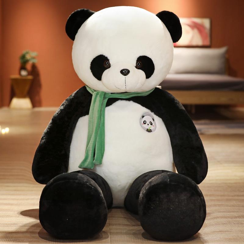 Adorable Giant Panda Plush Toy - Black & White Comfort Doll for Kids