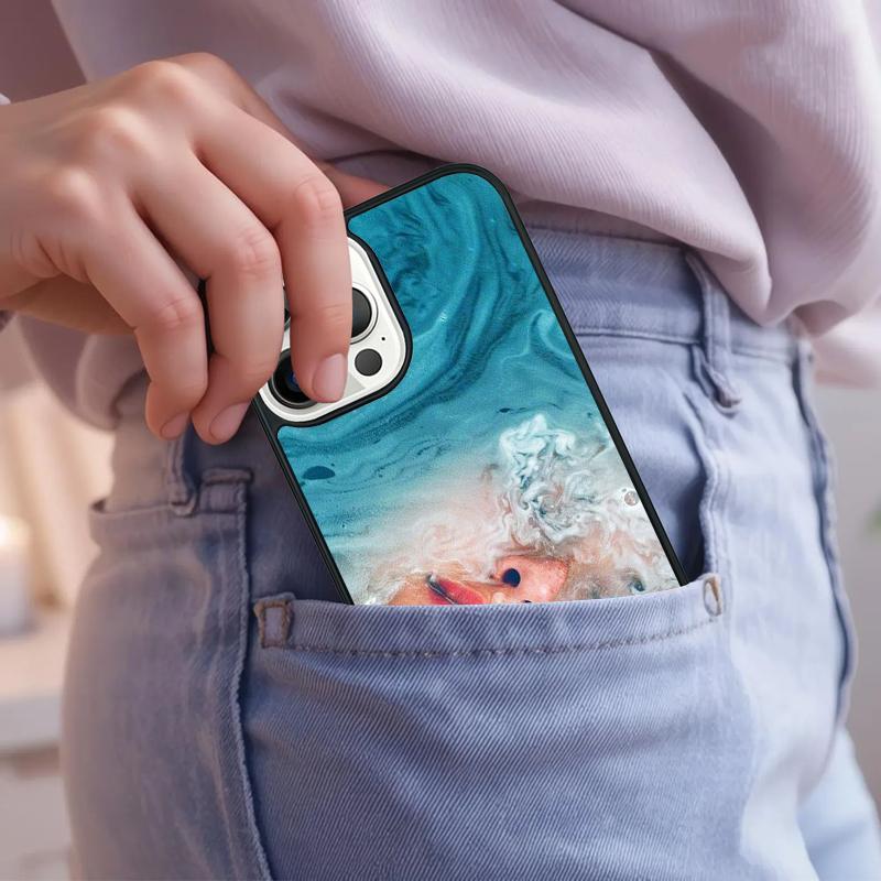 Abstract Art Underwater Boy Girl Phone Case For iPhone 17 Air 15 16e 14 13 Pro Max Coque 12 11 Pro Max PLUS Cover