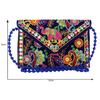 Clutch Bags for Women Jaipuri Rajasthani Handmade Embroidery Mirror Work Stylish Sling Bags for Women Cross Body Bags for Ladies and Girls - 22X16 Cm