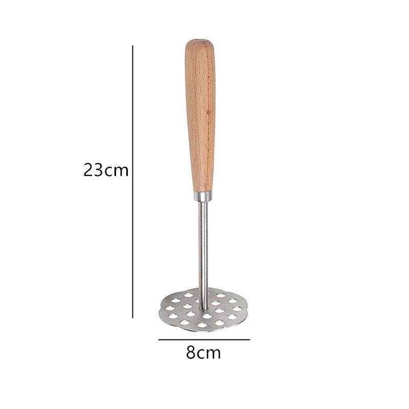 Inicio Triturador de patatas de acero inoxidable Triturador manual de alimentos Prensador de ajo suave Prensador de calabaza Utensilios de cocina Utensilios para el hogar