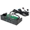 5.25" PC Computer Front Panel with USB 3.0 Hub Card Reader USB 3.1 & eSATA Port