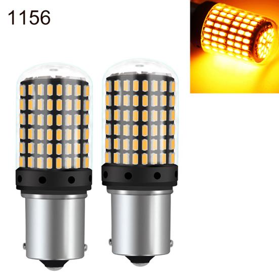 2 stk Canbus 1156/7440 3014 144SMD LED-blinklys for bil Bremselampe