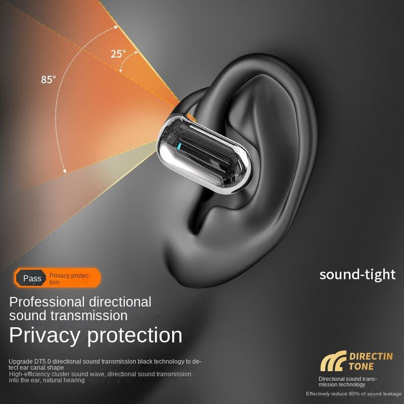 Hanging Ear -type Bluetooth Headset Wireless Non -bone Conduction Noise Reduction Is Open and Unable To Enter The Ear New Running Sports Headphones