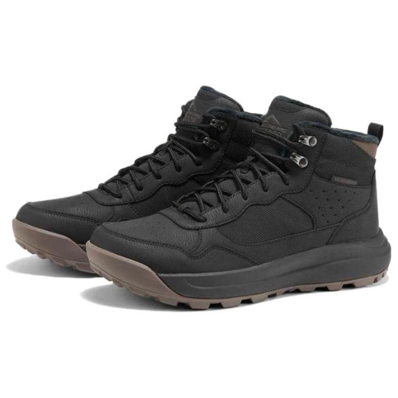 Skechers Street Wear Men Black Mid Calf Snow Boots Warm Comfortable Durable 211261-BLK
