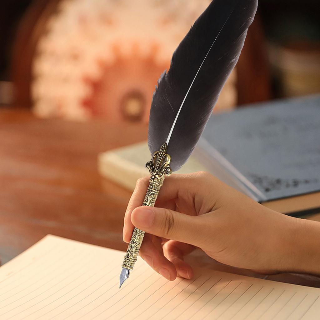 Pen Fine Workmanship Exquisite Pattern Quaint Texture Comfortable Grip Caligraphy Pen