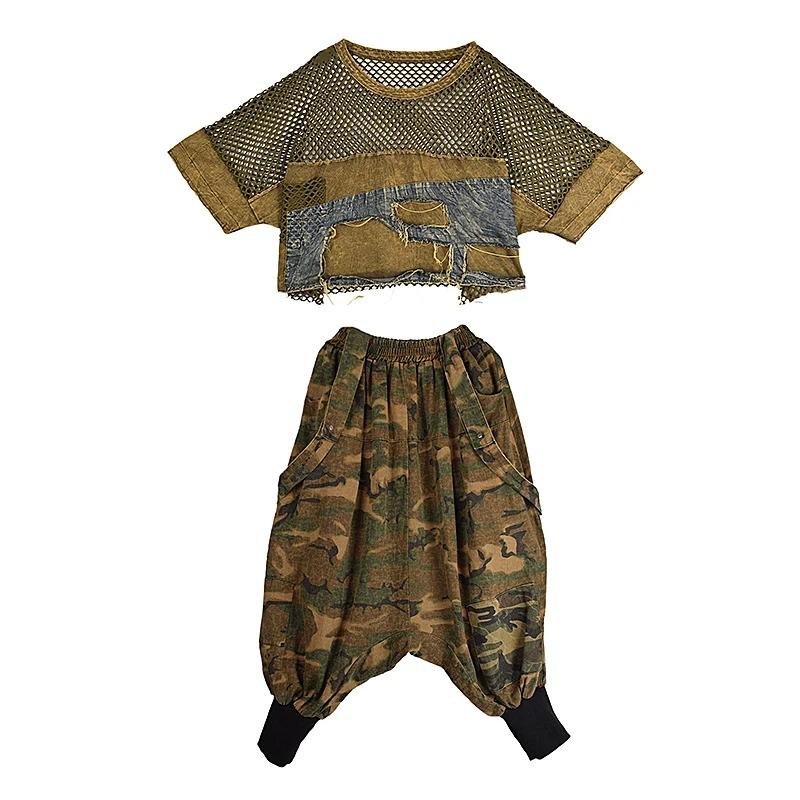 

XITAO Patchwork Hollow Out Denim Sets GYX1663 One Size дубильна кора