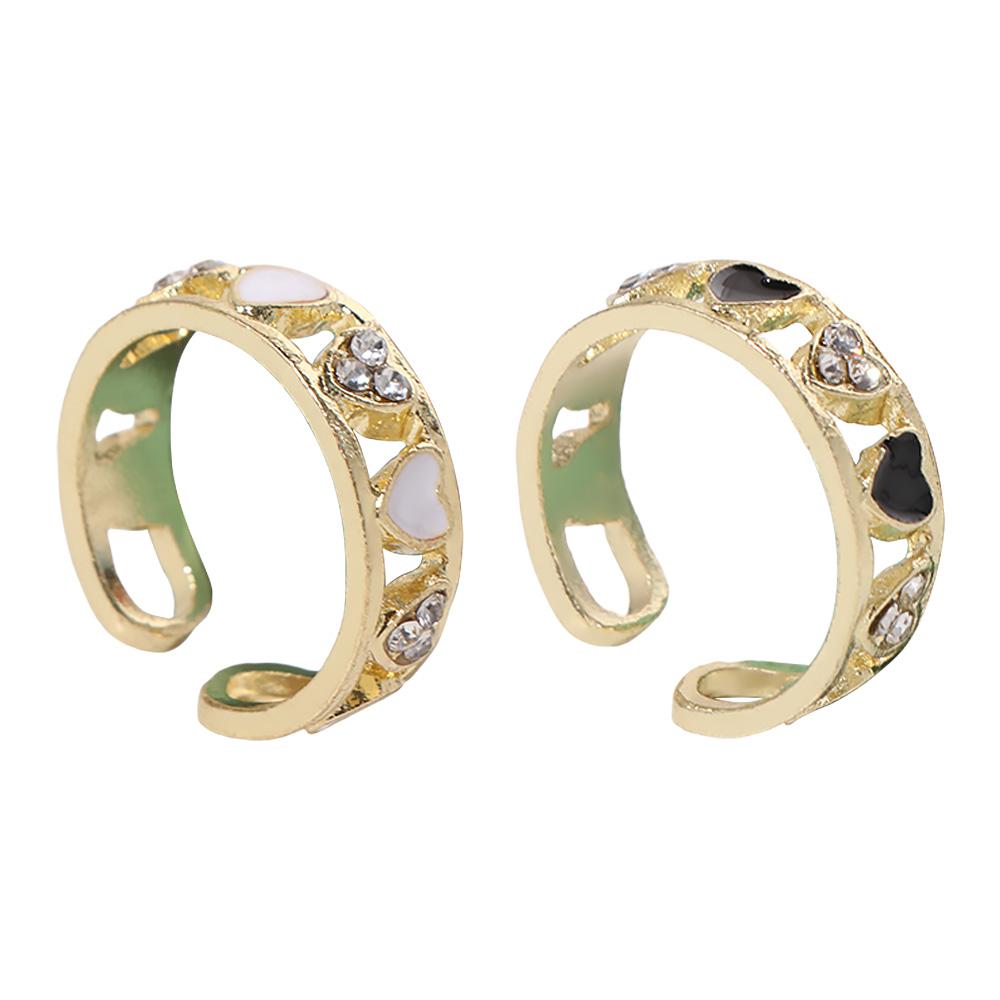 Jewelry Heart Ring Exquisite Rhinestone Ring Trendy Finger Ring  Girls
