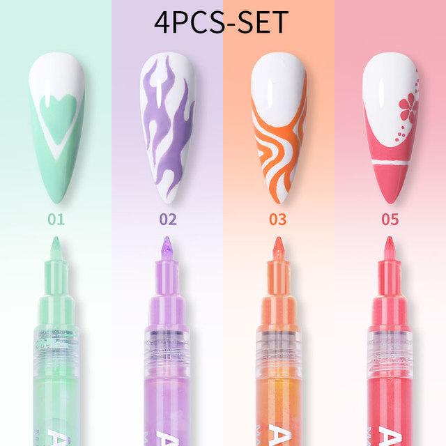 Nail Art Graffiti Pen 3D Painting Pen Nail Dot Pen String Pen, Acrylic Paint Marker