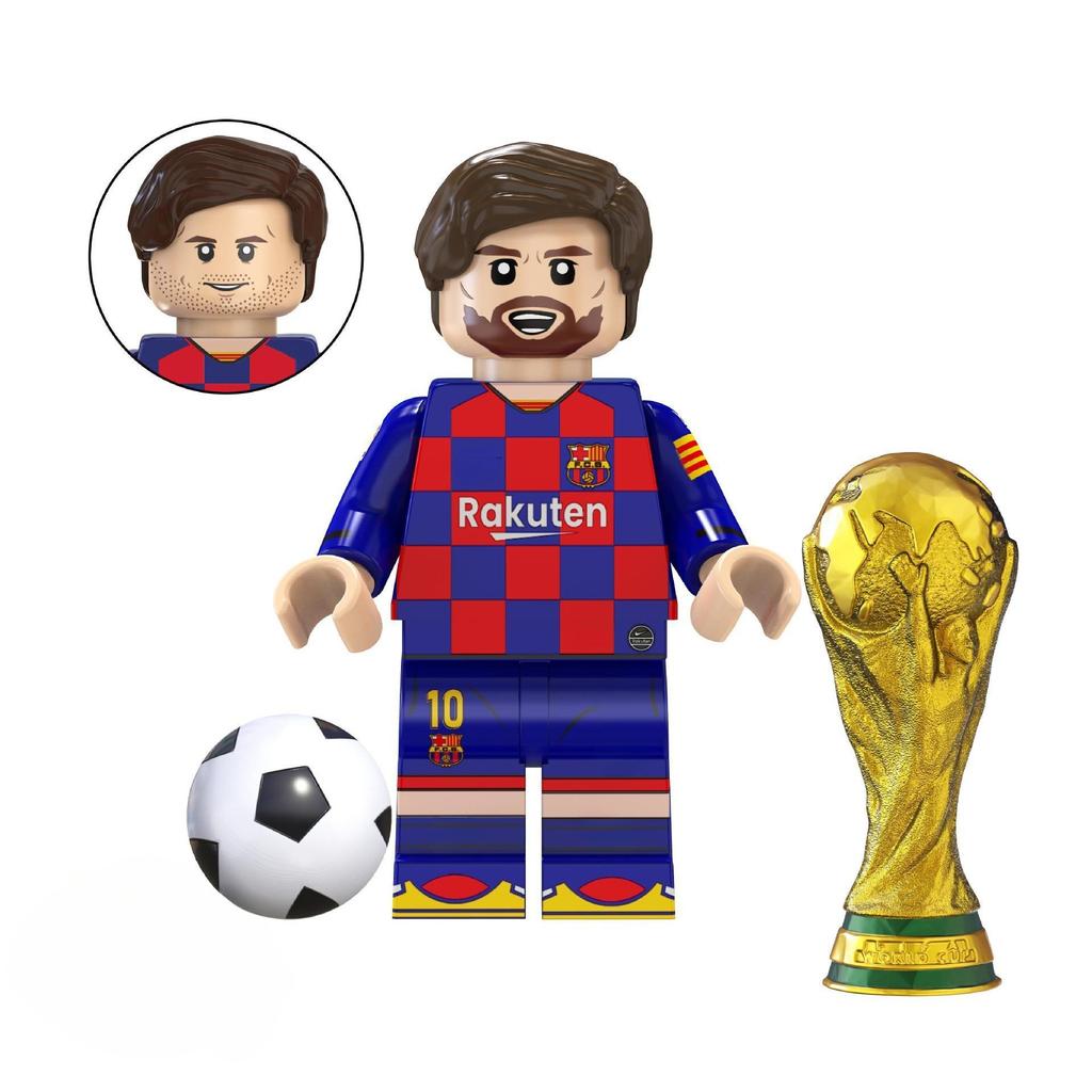 TV6502 World Football Stars Building Blocks Minifigures Set Soccer Players Assemble Bricks Action Figures Model Toys Birthday Gift