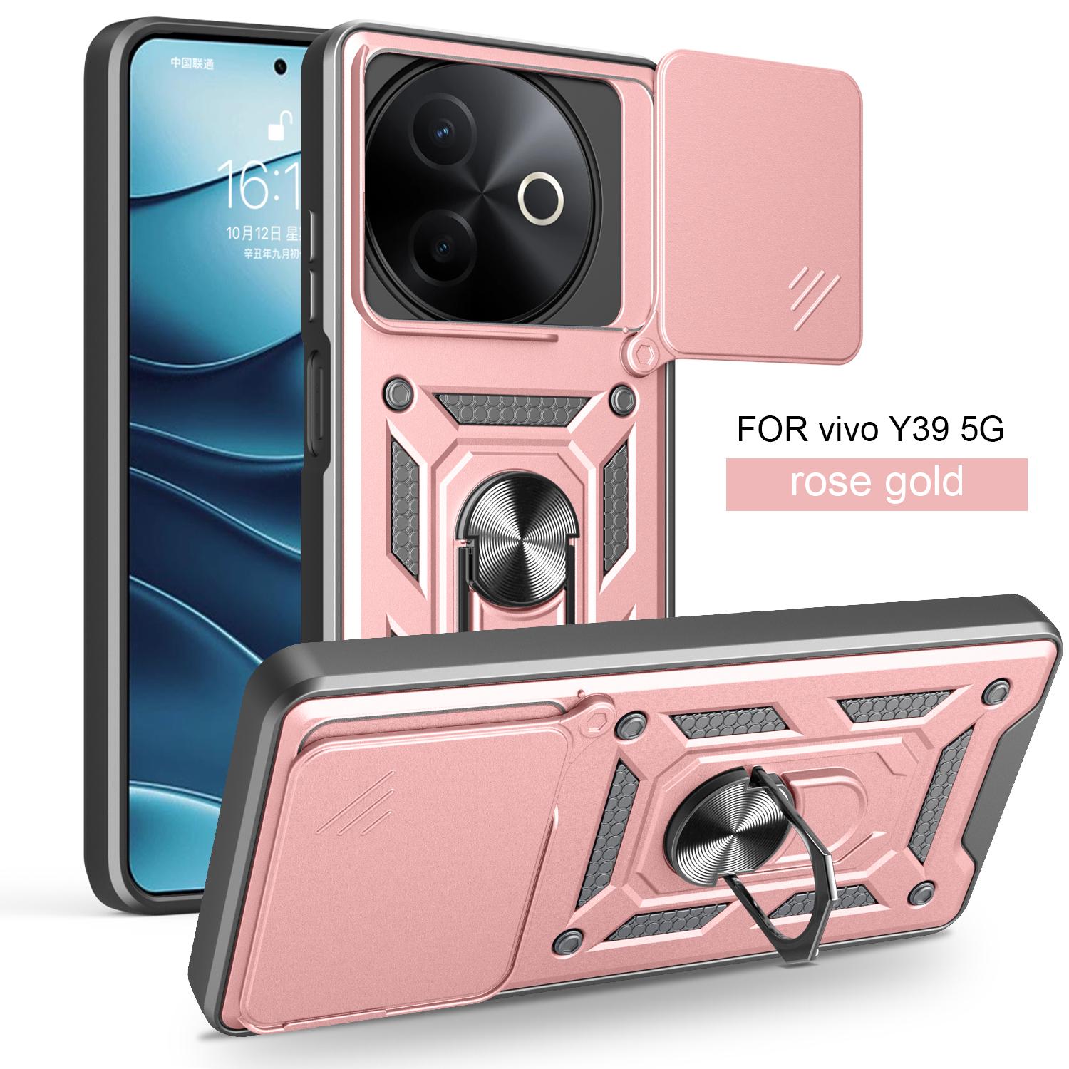 For Vivo Y39 5G Case Vivo Y39 Cover Vivo Y39 5G Magnetic Ring Holder Armor Phone Case Slide Camera Protect Back Cover vivo Y39 5G