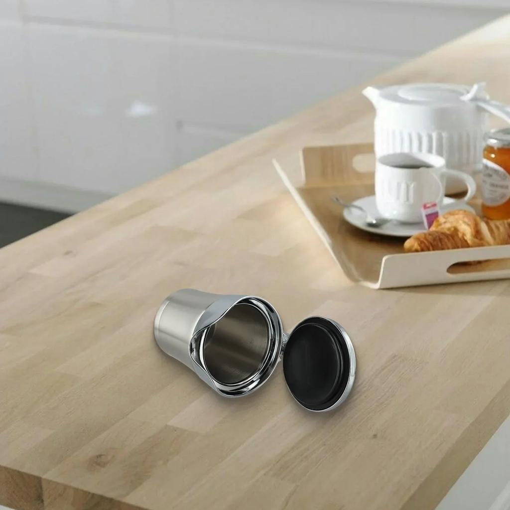 Stainless Steel Double Insulated Gravy Boat with Hinged Lid for Sauces and Dressings 450ML and 750ML Options Available