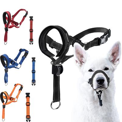 Schnellverschluss-Maulkorb für Hundekopf, Halfter-Maulkorb mit Sicherheitsgurt, Anti-Beiß-Maulkorb für Hunde, um das Ziehen des Hundes an der Leine zu verhindern